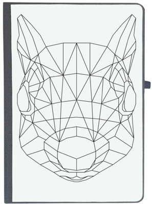 UDNAG Handcrafted Gift A5 Diary Ruled 80 Pages(White)