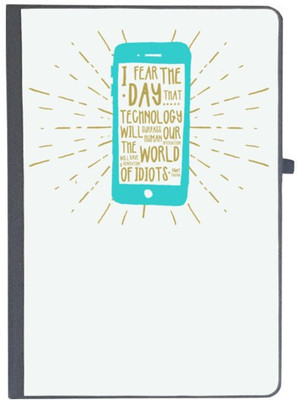 UDNAG Handcrafted Gift A5 Diary Ruled 80 Pages(Black)