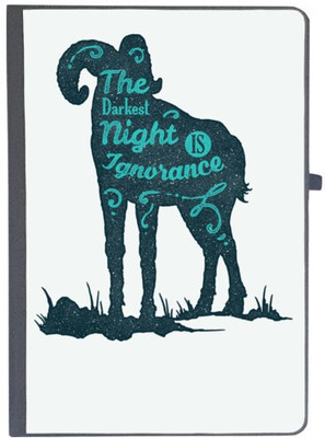 UDNAG Handcrafted Gift A5 Diary Ruled 80 Pages(White)