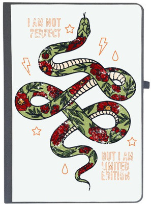 UDNAG Handcrafted Gift A5 Diary Ruled 80 Pages(White)