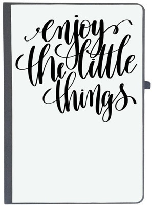 UDNAG Handcrafted Gift A5 Diary Ruled 80 Pages(Black, White)