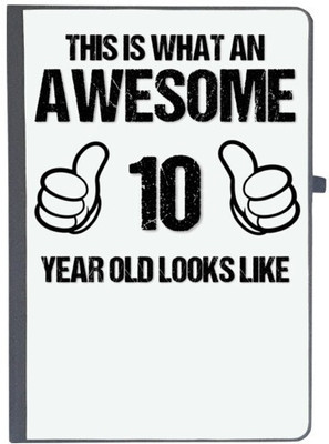 UDNAG Handcrafted Gift A5 Diary Ruled 80 Pages(Black, White)