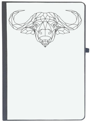 UDNAG Handcrafted Gift A5 Diary Ruled 80 Pages(White)