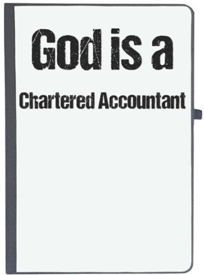UDNAG Handcrafted Gift A5 Diary Ruled 80 Pages(White)