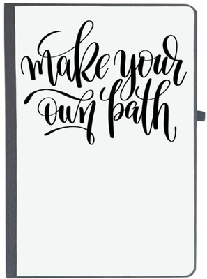 UDNAG Handcrafted Gift A5 Diary Ruled 80 Pages(Black, White)