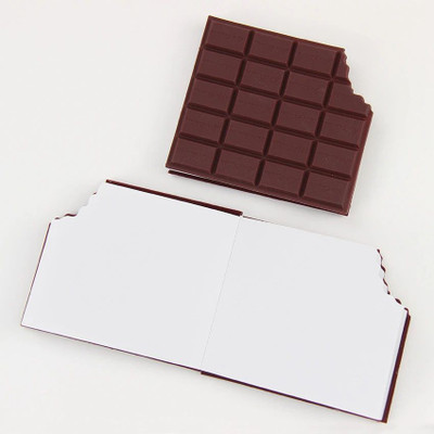 PawPrints Chocolate Mini Notebook / Mini Memo Pad Unruled 100 Pages(Dark Brown)