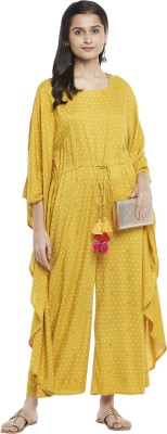 Akkriti by Pantaloons Women Kaftan Yellow Dress