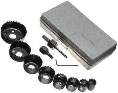 saysha Drill Bit Set 11 In 1 Metal Alloys Wood Hole Saw Set (19-64mm) Rotary Bit Set (8 Bits)