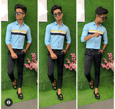 Avdhut Enterprise Polyester Striped Shirt Fabric