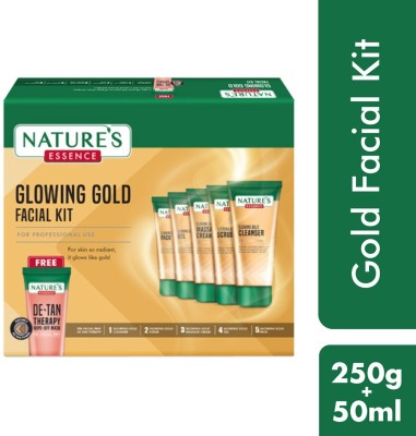 Nature's Essence Glowing Gold Facial Kit - Medium Pack (250g + 50 ml)(250 g)