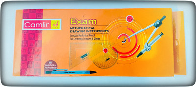 Camlin Exam Mathematical Drawing Instrument Geometry Box Multicolor pack of 2 Geometry Box(Multicolor)