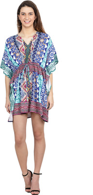 TSM Printed Crepe Women Kaftan