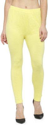 SriSaras Ankle Length Ethnic Wear Legging(Yellow, Solid)