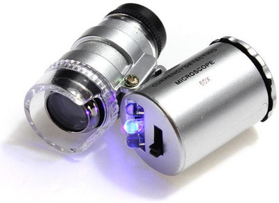 uptodateprouducts Portable Mini Pocket 60X Microscope Handheld Magnifying Glass Loupe UV Light Currency Detector Jeweler Magnifier With LED Light 60X Microscope with Money Detect(Silver) uptodateprouducts Portable Mini Pocket 60X Microscope Handheld Magnifying Glass Loupe UV Light Currency Detector Jeweler Magnifier With LED Light 60X Microscope with Money Detect(Silver)
