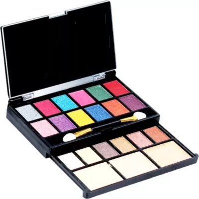 tanvi27 Shimmer 18 Eyeshadow, 3 Compact Power and 3 Shades Make up Palette for Women & Girls