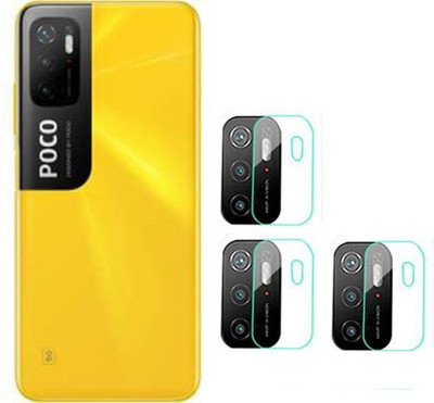 XAZE Back Camera Lens Glass Protector for POCO M3 PRO(Pack of: 3)