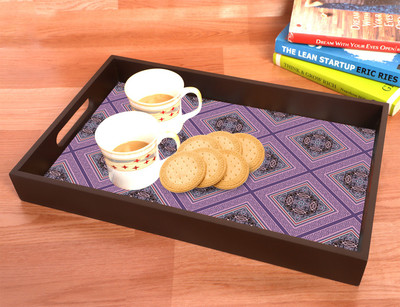 BPDESIGNSOLUTION Maison Printing Serving Tray for Kitchen serveware Coffee Tray Table Tray Size 15x9.5x1.85 inch Tray