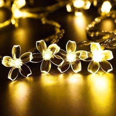 Robiless 16 LEDs 0.3 m Yellow Flickering Flower Rice Lights(Pack of 1)