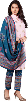 SHREE JEENMATA COLLECTION Printed Kurta, Trouser/Pant & Dupatta Set