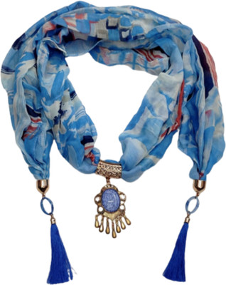INDIA MEETS INDIA Floral Print Cotton Blend Women Fancy Scarf
