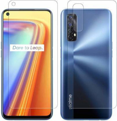 PONDRIK Front and Back Screen Guard for REALME 7(Pack of 2)