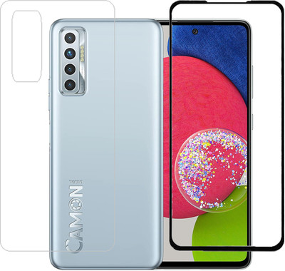 ECMERED Front and Back Screen Guard for Tecno Camon 17(Pack of 2)