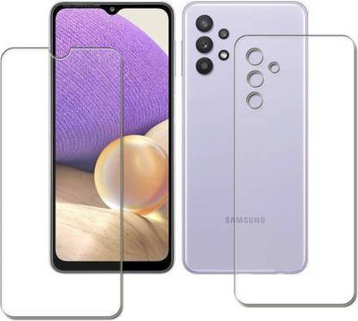 PONDRIK Front and Back Screen Guard for Samsung Galaxy A32 5G(Pack of 2)