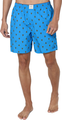 Simon Carter Printed Men Blue Boxer Shorts
