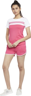 Ajile By Pantaloons Solid Women Pink Sports Shorts