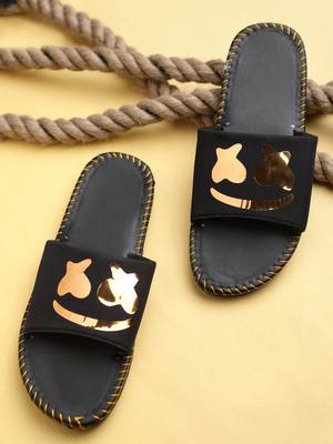 LifeO Men Slides(Gold , 7)