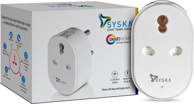 Syska MWP-003 Smart Wi-fi Plug with Power Meter 16Amp(White)