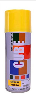 CUBE Yellow Spray Paint 400 ml(Pack of 1)