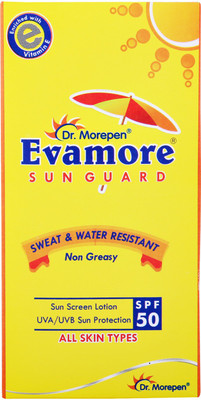 Dr. Morepen Sunscreen - SPF 50 PA++ Evamore Sun Guard(100 ml)
