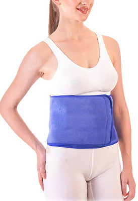 Hoopoes Abdominal Binder Lower Waist Support Belt - Compression Wrap for Men and Women Abdominal Belt(Blue)