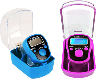 RARE-ZONE Mini Hand Tally Counter & Finger Ring Multipurpose Use Digital Tally Counter(Multicolor Pack of 2)