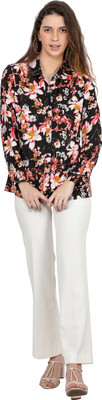 TSM Casual Printed Women Black Top