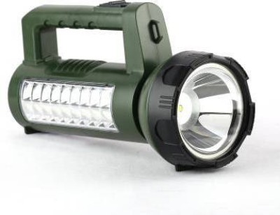 Zimork Emergency Search Torch Light 40W With Lithium Battery High Long Range (Range 1 Km.) Torch(Green, 5 cm, Rechargeable)