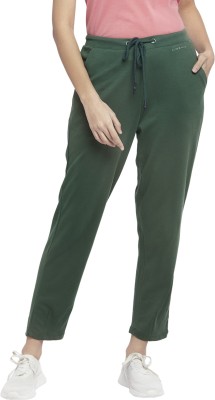 Ajile By Pantaloons Solid Women Green Track Pants