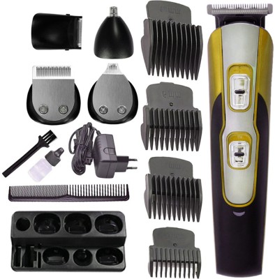 Geemy Washable Best Trimmer Hair Cutting Groomer Kit Electric Clipper Trimmer 60 min  Runtime 0 Length Settings(Multicolor)