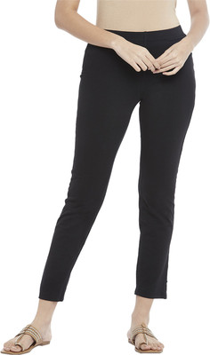 Rangmanch by Pantaloons Regular Fit Women Black Trousers