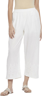 Rangmanch by Pantaloons Regular Fit Women White Trousers