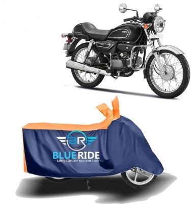 BLUERIDE Two Wheeler Cover for Hero(Splendor Pro Classic, Blue, Orange)