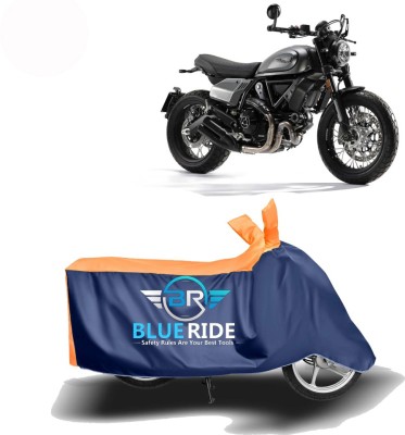 BLUERIDE Two Wheeler Cover for Ducati(Scrambler, Blue, Orange)