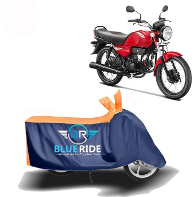 BLUERIDE Two Wheeler Cover for Hero(HF Dawn, Blue, Orange)