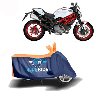 BLUERIDE Two Wheeler Cover for Ducati(Monster 796 S2R, Blue, Orange)