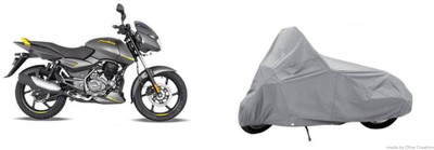 Olive Waterproof Two Wheeler Cover for Bajaj(Pulsar 150 DTS-i, Silver)