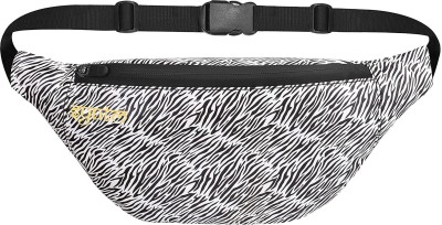 SYUTM Unisex Premium Printed Leather Waist Pack Slinger Travel Handy Hiking PU Rubber Zip Pouch Elegant Style Document Money Phone Belt Sport Bag for Men and Women Adjustable Strap (Grevy's Zebra) Waist Pack(Multicolor)