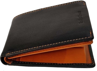 Leder Street Men Formal, Trendy Black Genuine Leather Wallet(9 Card Slots)