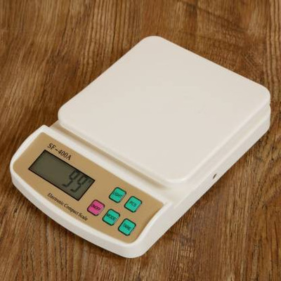 saysha Digital 10kg Kitchen Weight Weighing Scale Balance Multi-purpose weight measuring machine Weighing Scale(White)