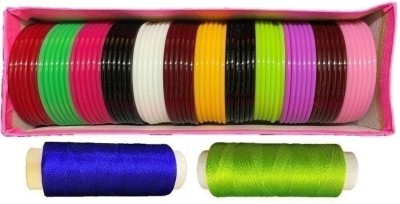 VLV Silk Thread Jewellery Making Plastic Bangles 2.10 Size 4 Cut Comes In Box